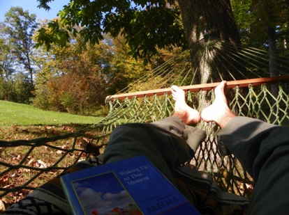 A retreat includes time to simply Be. Hammock therapy makes it easy...